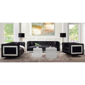 Acme Furniture Heibero Black 3pc Living Room Set