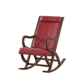 Acme Furniture Triton Burgundy Walnut Rocking Chair