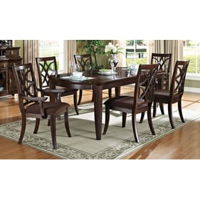 Acme Furniture Keenan Dark Walnut Brown 7pc Dining Room Set