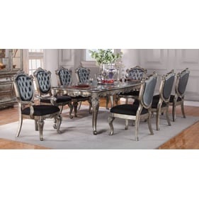 Acme Furniture Chantelle Antique Platinum 9pc Dining Room Set