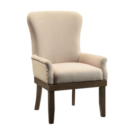 Acme Furniture Landon Beige Salvage Brown Arm Chair