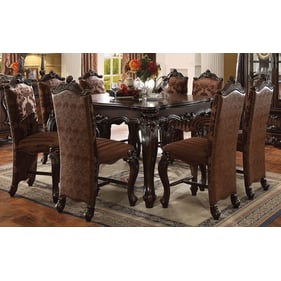 Acme Furniture Versailles Cherry Oak Light Brown 9pc Counter Height Set