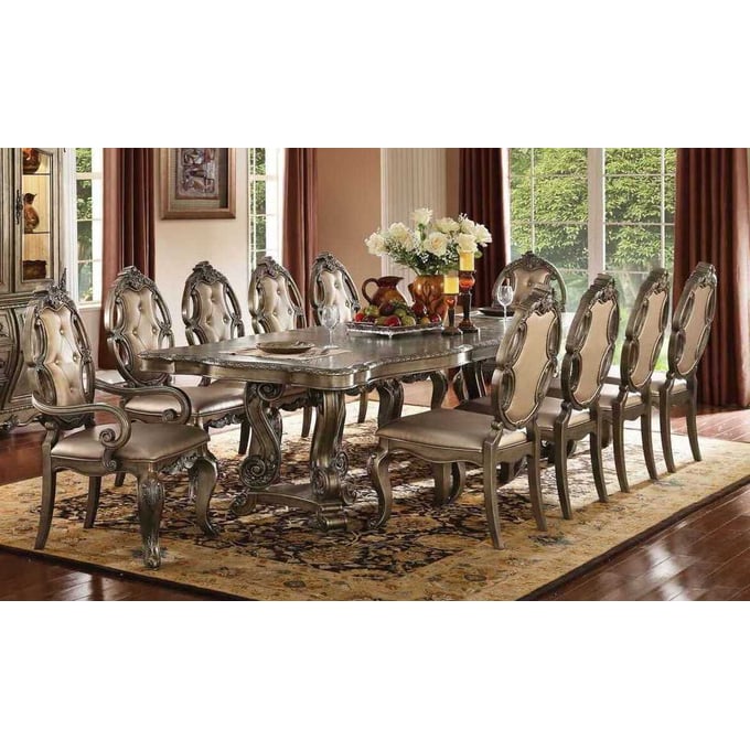 Acme Furniture Ragenardus Vintage Oak 11pc Dining Room Set ACM-6129-DR-S1