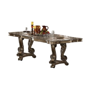 Acme Furniture Ragenardus Vintage Oak Double Pedestal Dining Table