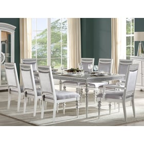 Acme Furniture Maverick Platinum 9pc Dining Room Set