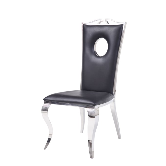 2 Acme Furniture Cyrene Black Side Chairs ACM-62078