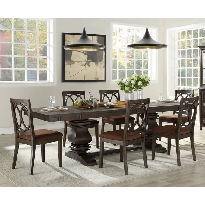 Acme Furniture Jameson Brown Espresso 7pc Dining Room Set ACM-6231-DR-S1