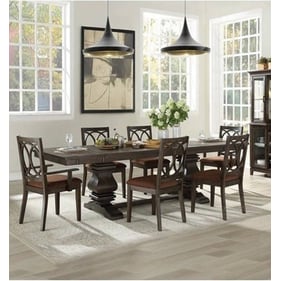 Acme Furniture Jameson Brown Espresso 7pc Dining Room Set with Arm Chair