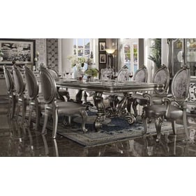 Acme Furniture Versailles Silver Antique Platinum 11pc 136 Inch Dining Room...