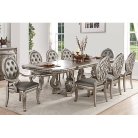 Acme Furniture Northville Antique Silver 9pc Dining Room Set