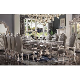 Acme Furniture Dresden Vintage Bone White 11pc Dining Room Set