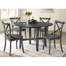 Acme Furniture Kendric Rustic Gray 5pc Dining Room Set