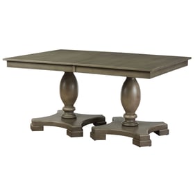 Acme Furniture Waylon Gray Oak Double Pedestal Dining Table