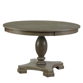 Acme Furniture Waylon Gray Oak Pedestal Dining Table