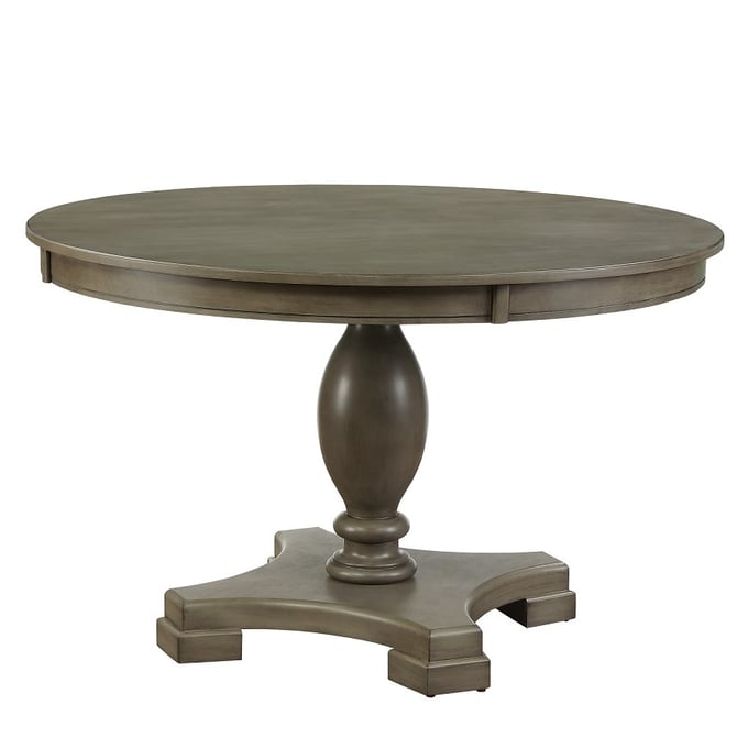 Acme Furniture Waylon Gray Oak Pedestal Dining Table ACM-72205