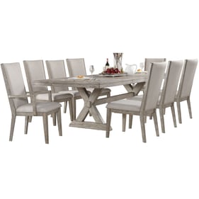 Acme Furniture Rocky Gray Oak 9pc Dining Room Set