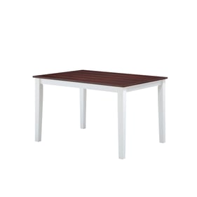 Acme Furniture Green Leigh White Walnut Dining Table