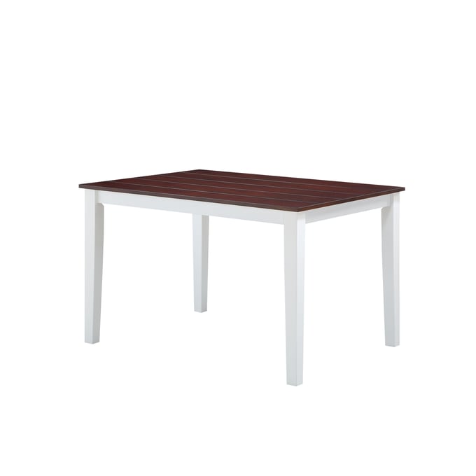 Acme Furniture Green Leigh White Walnut Dining Table ACM-77075