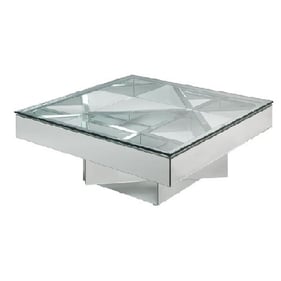 Acme Furniture Dominic Mirrored Square Coffee Table