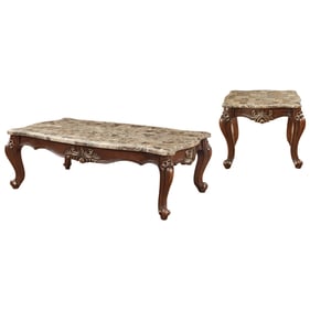 Acme Furniture Shalisa Walnut 3pc Coffee Table Set