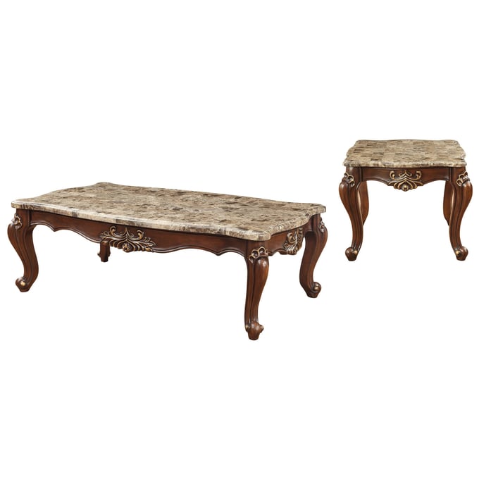 Acme Furniture Shalisa Walnut 3pc Coffee Table Set ACM-8105-OCT-S1