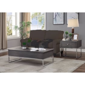 Acme Furniture Iban Gray Oak 3pc Coffee Table Set