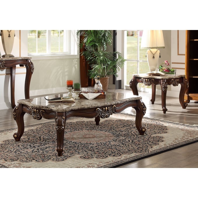 Acme Furniture Mehadi Walnut 3pc Coffee Table Set ACM-816-OCT-S1