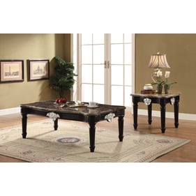 Acme Furniture Ernestine Black 3pc Coffee Table Set