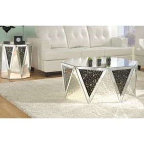 Acme Furniture Nysa Mirror 3pc Coffee Table Set