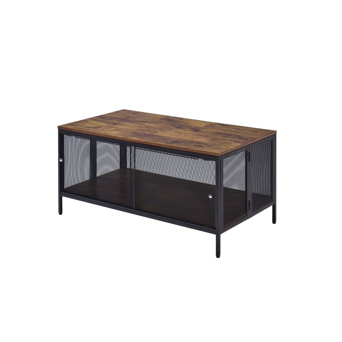 Acme Furniture Winam Antique Oak Black Coffee Table ACM-82780