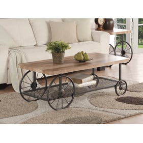 Acme Furniture Francie Oak Antique Gray 3pc Coffee Table Set