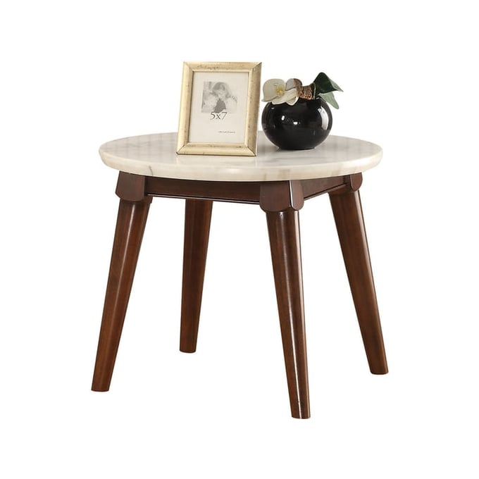 Acme Furniture Gasha White Walnut End Table ACM-82892