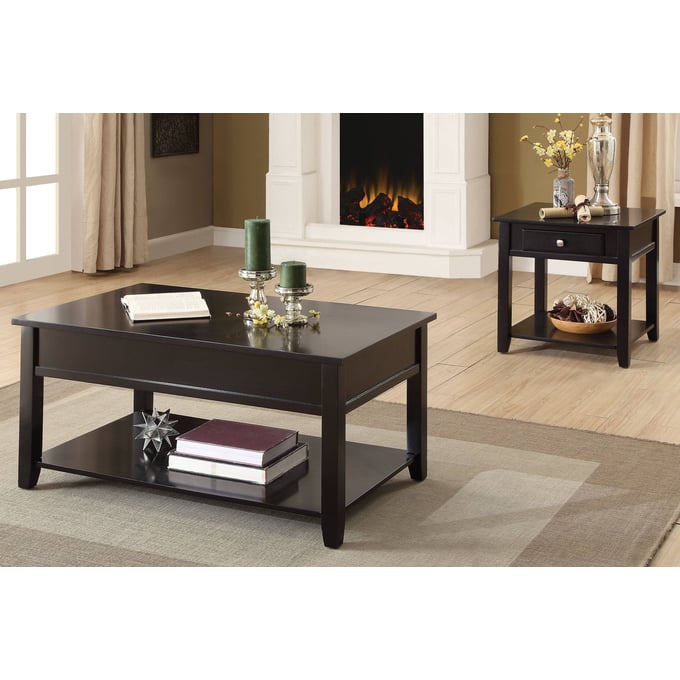 Acme Furniture Malachi Black 3pc Coffee Table Set ACM-8295-OCT-S1