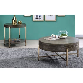 Acme Furniture Weyton Light Brown 3pc Coffee Table Set