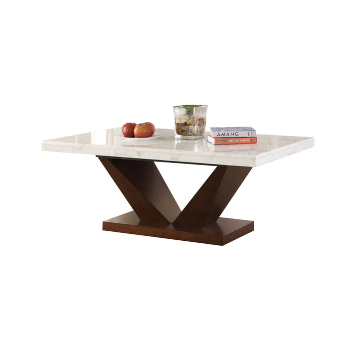 Acme Furniture Forbes White Walnut Coffee Table ACM-83335