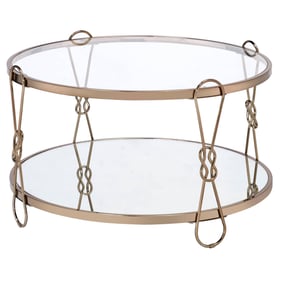 Acme Furniture Zekera Mirrored Champagne Coffee Table