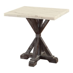 Acme Furniture Romina White Weathered Espresso End Table