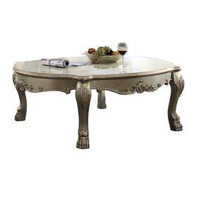 Acme Furniture Dresden II Gold Patina Bone Bowed Coffee Table