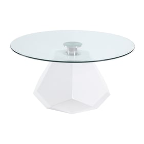 Acme Furniture Chara Clear White High Gloss Coffee Table