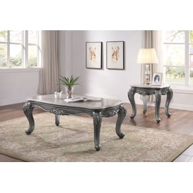 Acme Furniture Ariadne Platinum 3pc Coffee Table Set