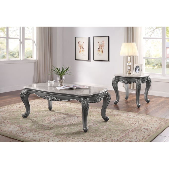 Acme Furniture Ariadne Platinum 3pc Coffee Table Set ACM-8534-OCT-S1