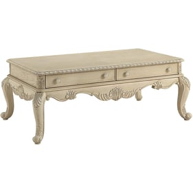 Acme Furniture Ragenardus Antique White Coffee Table