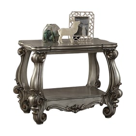 Acme Furniture Versailles Antique Platinum Wood End Table