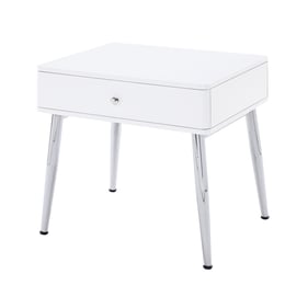 Acme Furniture Weizor White High Gloss End Table