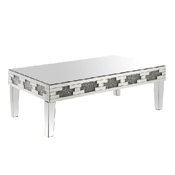 Acme Furniture Noralie Mirrored Rectangle Coffee Table ACM-88055