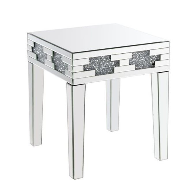 Acme Furniture Noralie Mirrored Square End Table ACM-88057