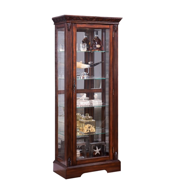 Acme Furniture Addy Cherry Curio Cabinet ACM-90062