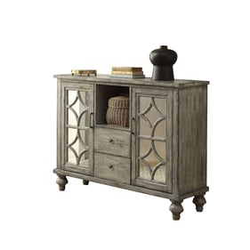 Acme Furniture Velika Weathered Gray 2 Drawers Console Table