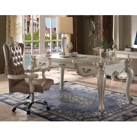 Acme Furniture Versailles Vintage Gray Bone White Executive Desk And Chair ...