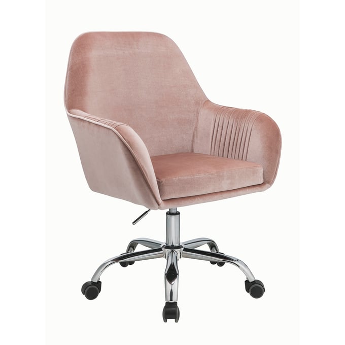 Acme Furniture Eimer Peach Chrome Office Chair ACM-92504